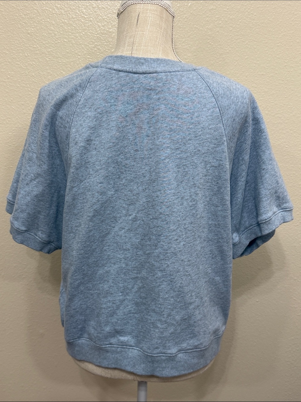 Universal Thread Heather Blue Short-Sleeve Sweatshirt Size Small - Picture 8 of 10